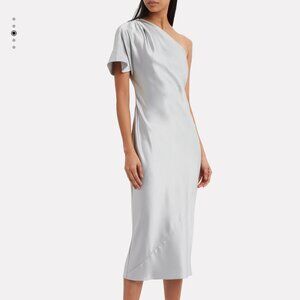 Fleur Du Mal One Shoulder Midi Dress